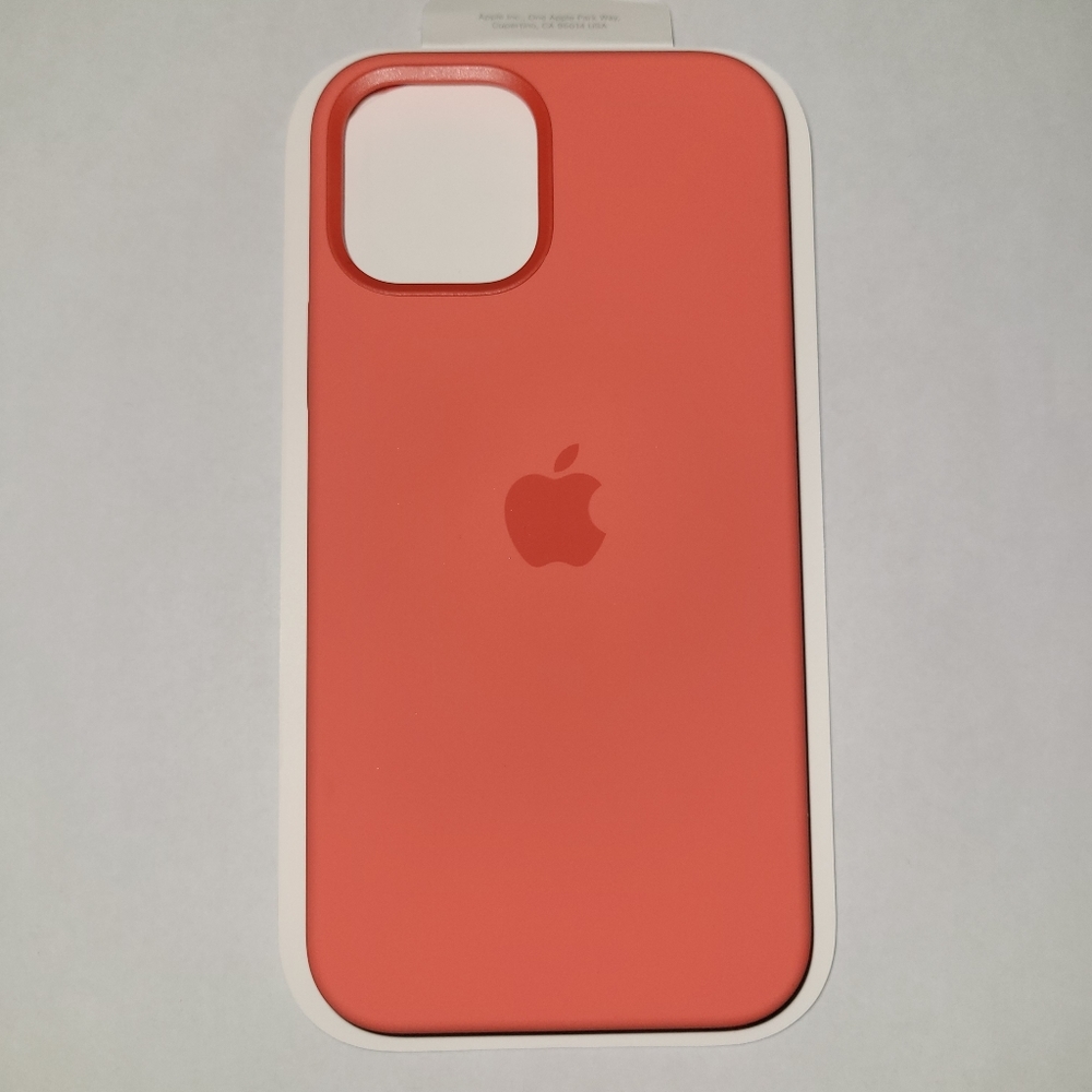 Apple Silicone Case with MagSafe for iPhone 12 & iPhone 12 Pro - Pink Citrus